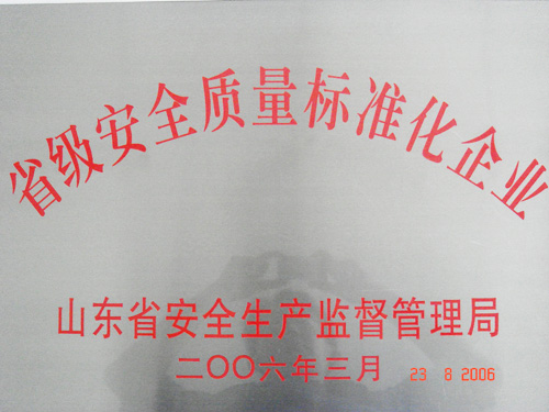 河南山推榮獲省級安全質(zhì)量標準化企業(yè)